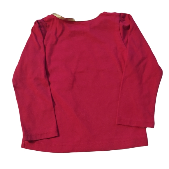 Holiday Time Candy Cane Princess shirt.  Red lightweight long sleeve 18M - Picture 2 of 8